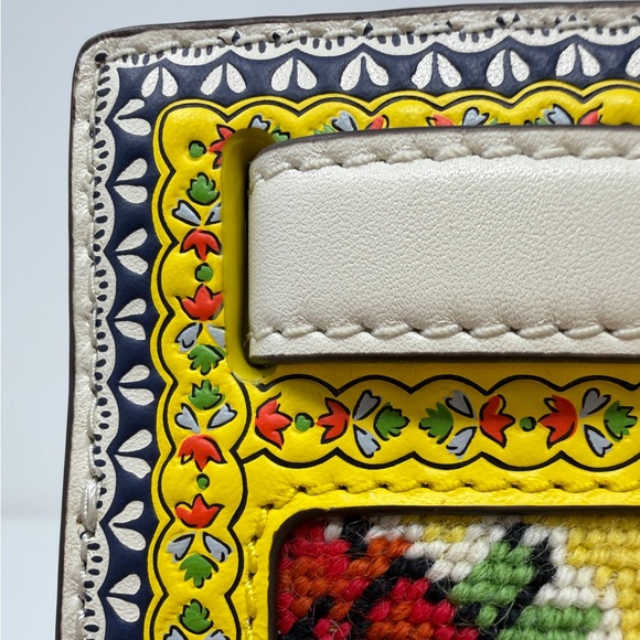 Tory Burch Lee Radziwill Wool Needlepoint Shoulder/Crossbody/Clutch - Picture 4 of 13